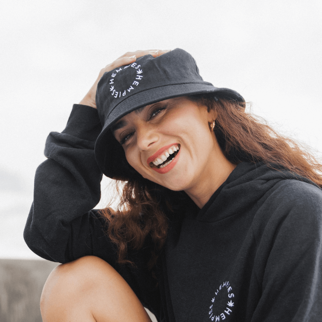 Studio Bucket Hat in Hemp Denim