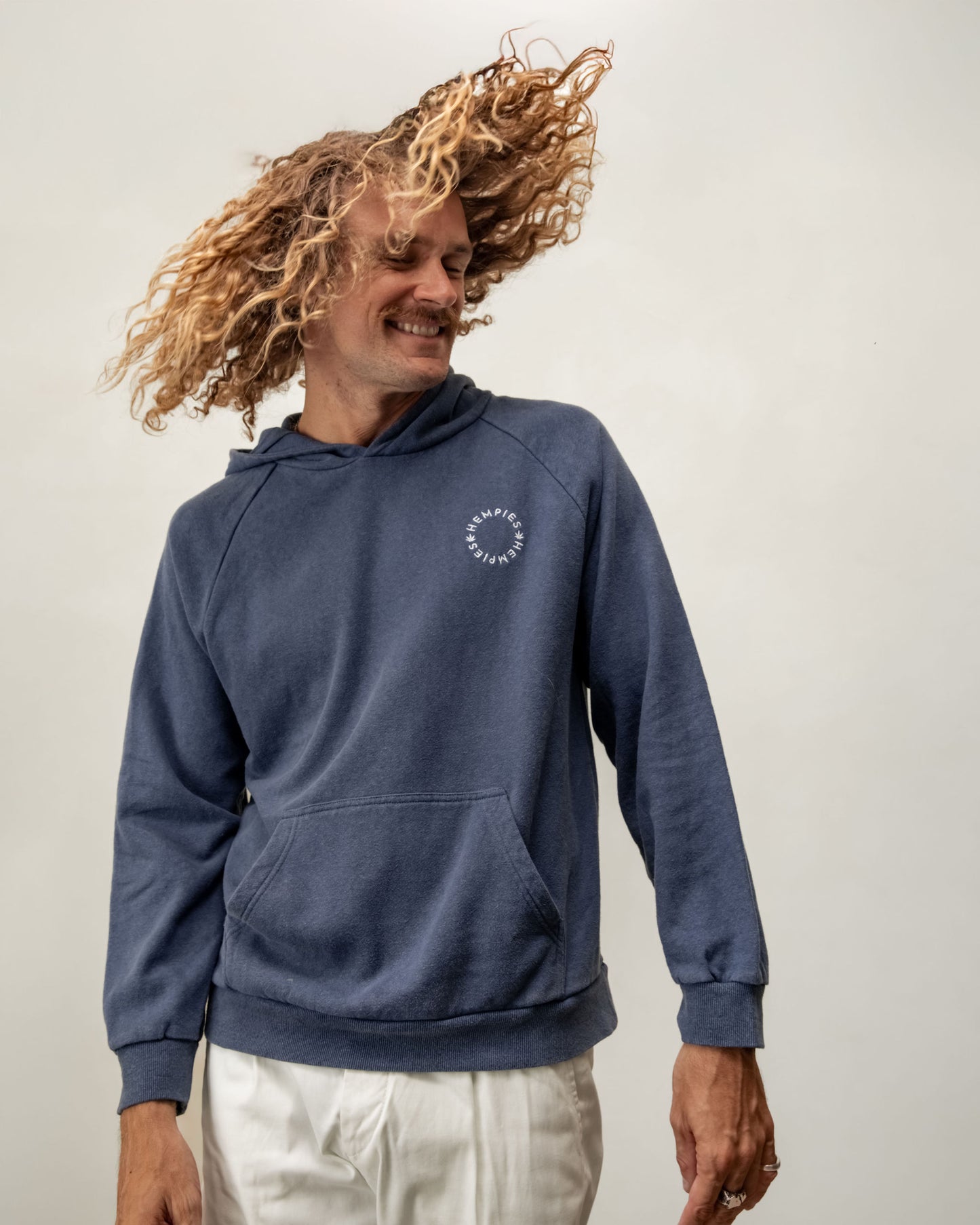 Hempies Unisex Hoodie in Navy Blue | Sustainable Blend of Hemp and Organic Cotton