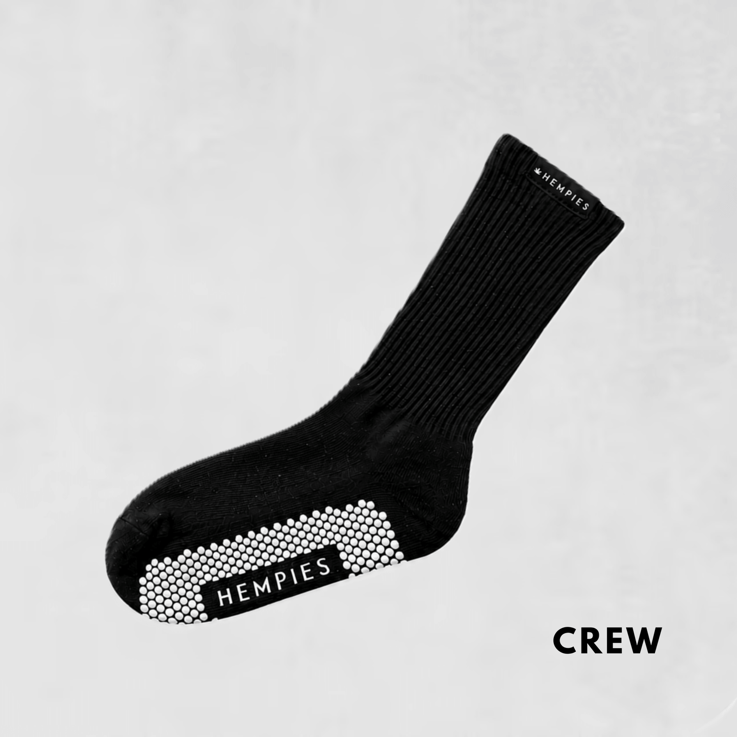Studio Grip Socks - Black Sock / White Grip