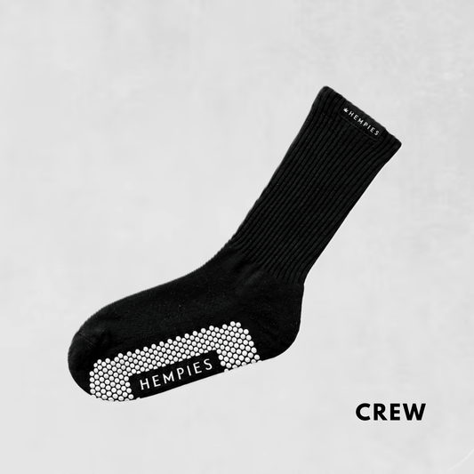 Studio Grip Socks - Black Sock / White Grip