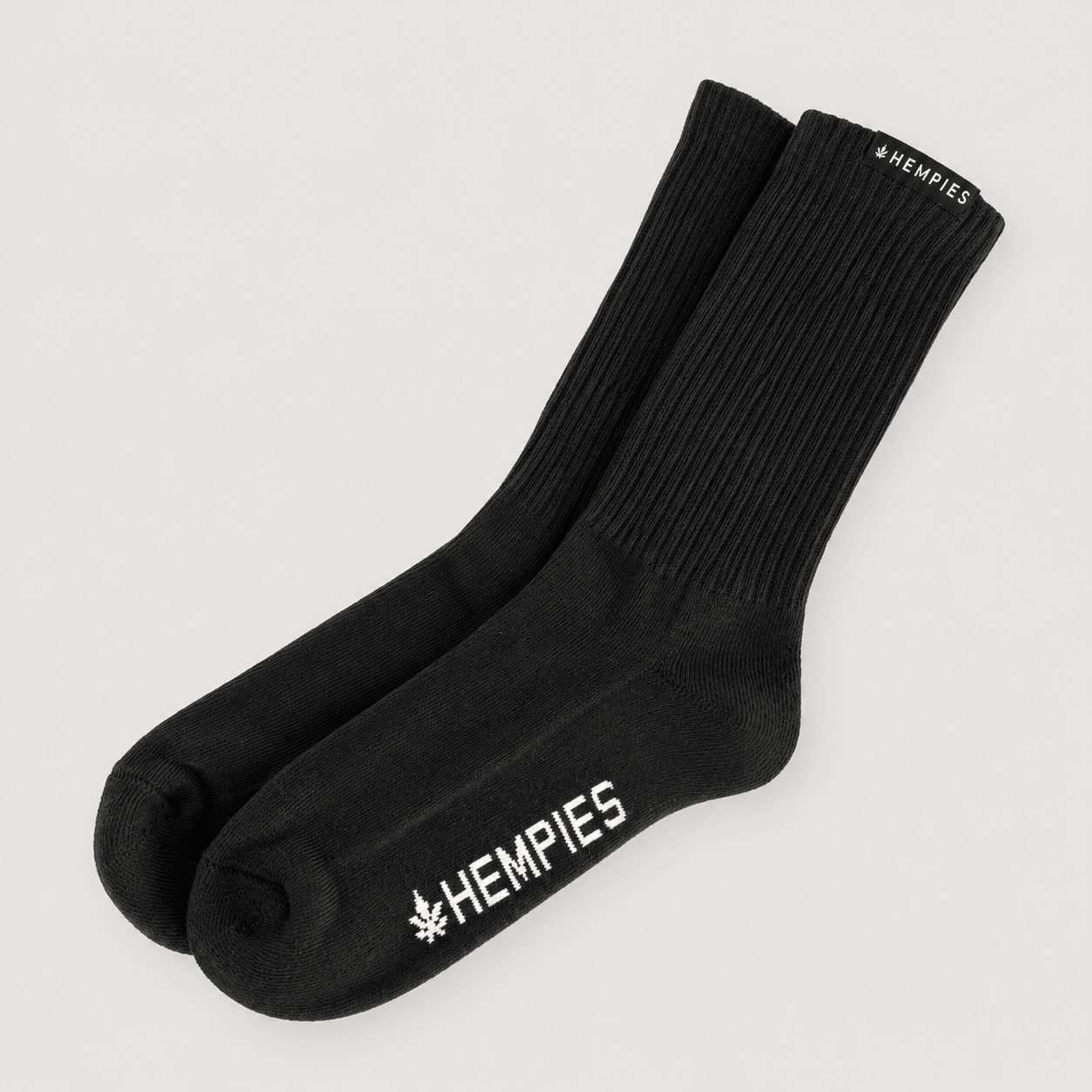 Black Hemp Socks | Hemp & Organic Cotton Blend | 1 Pair