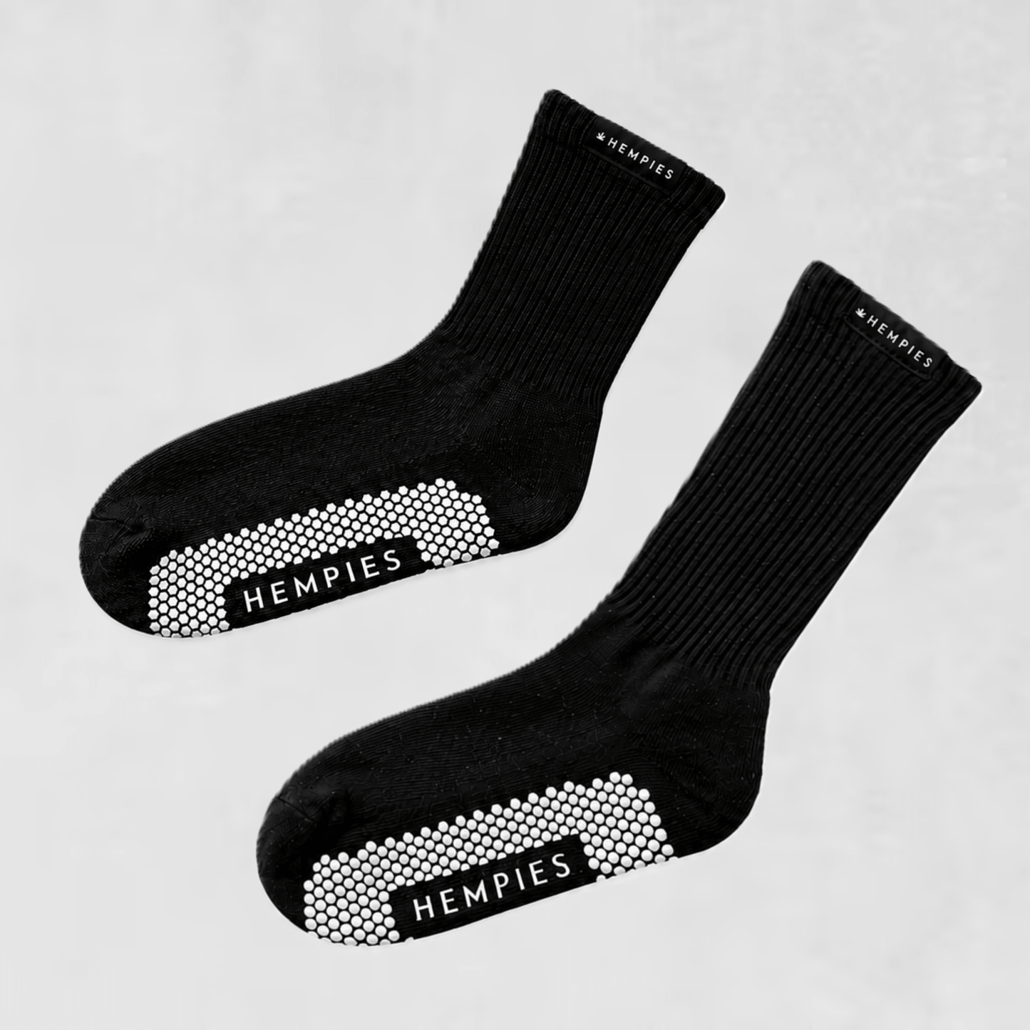 Studio Grip Socks - Black Sock / White Grip