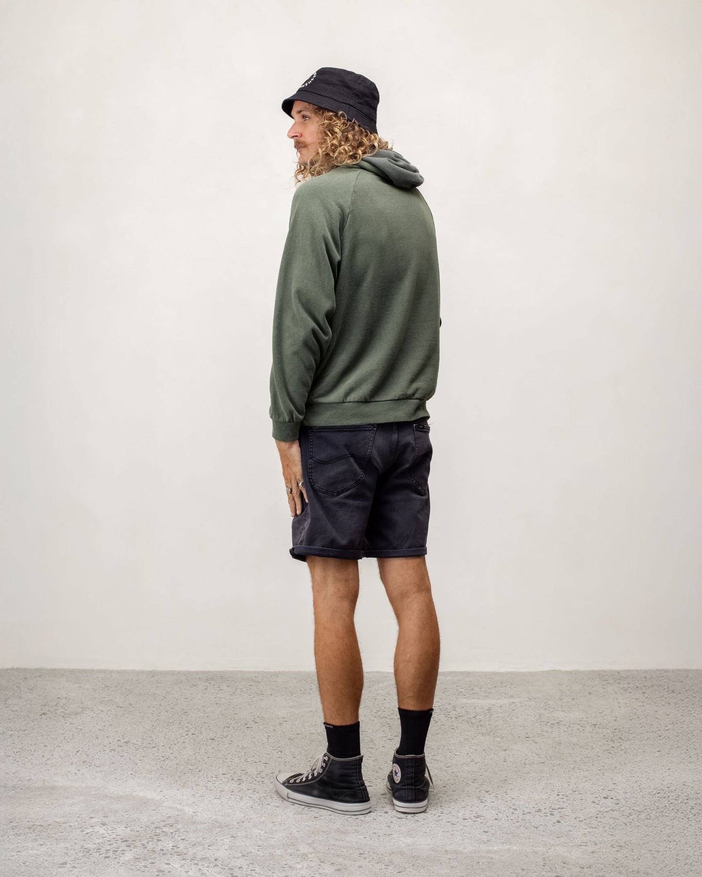 Hempies Unisex Hoodie in Olive Green | Sustainable Blend of Hemp and Organic Cotton