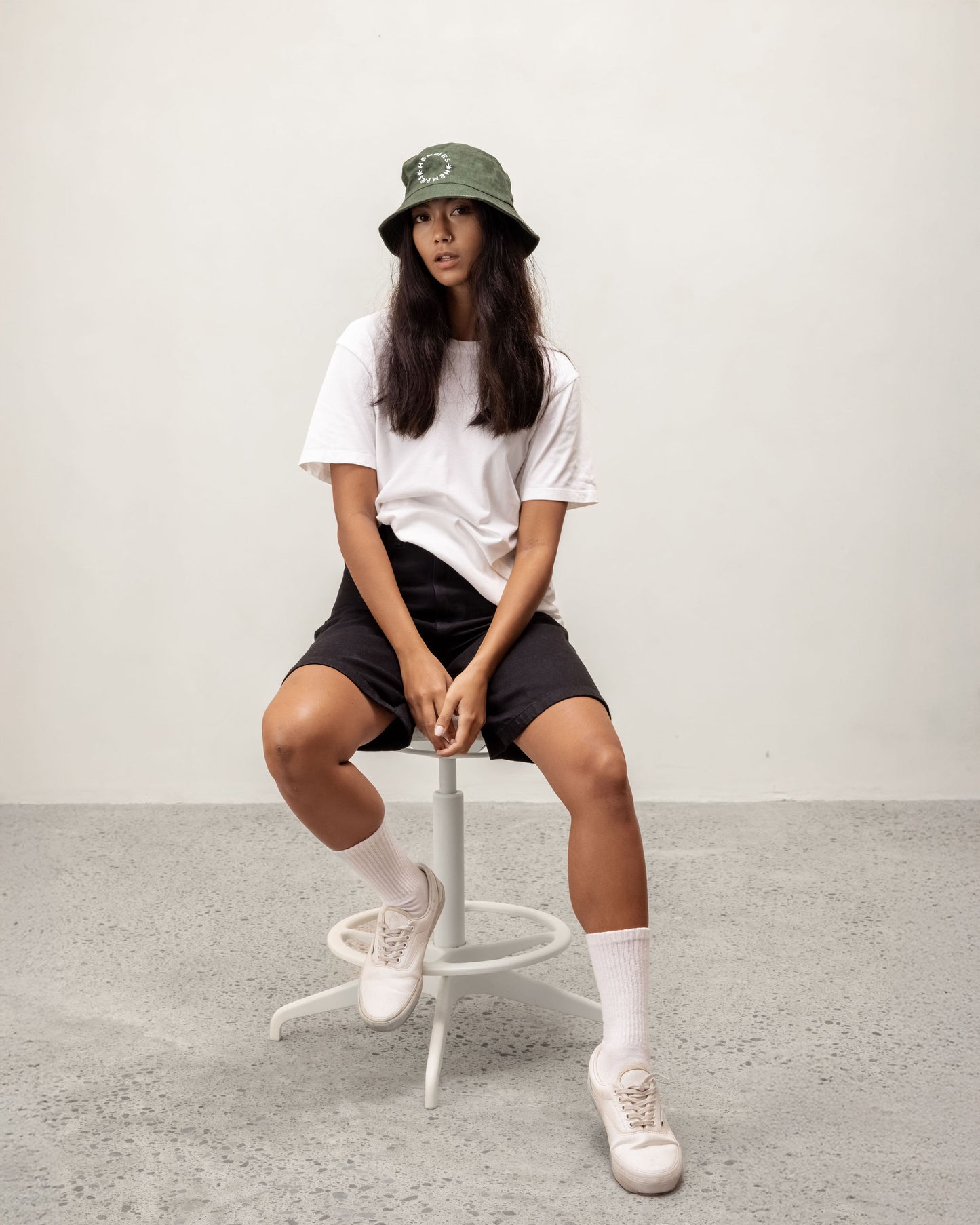 Hempies Unisex Hemp Bucket Hat in Olive Green | Sustainable, UV Resistant, Breathable