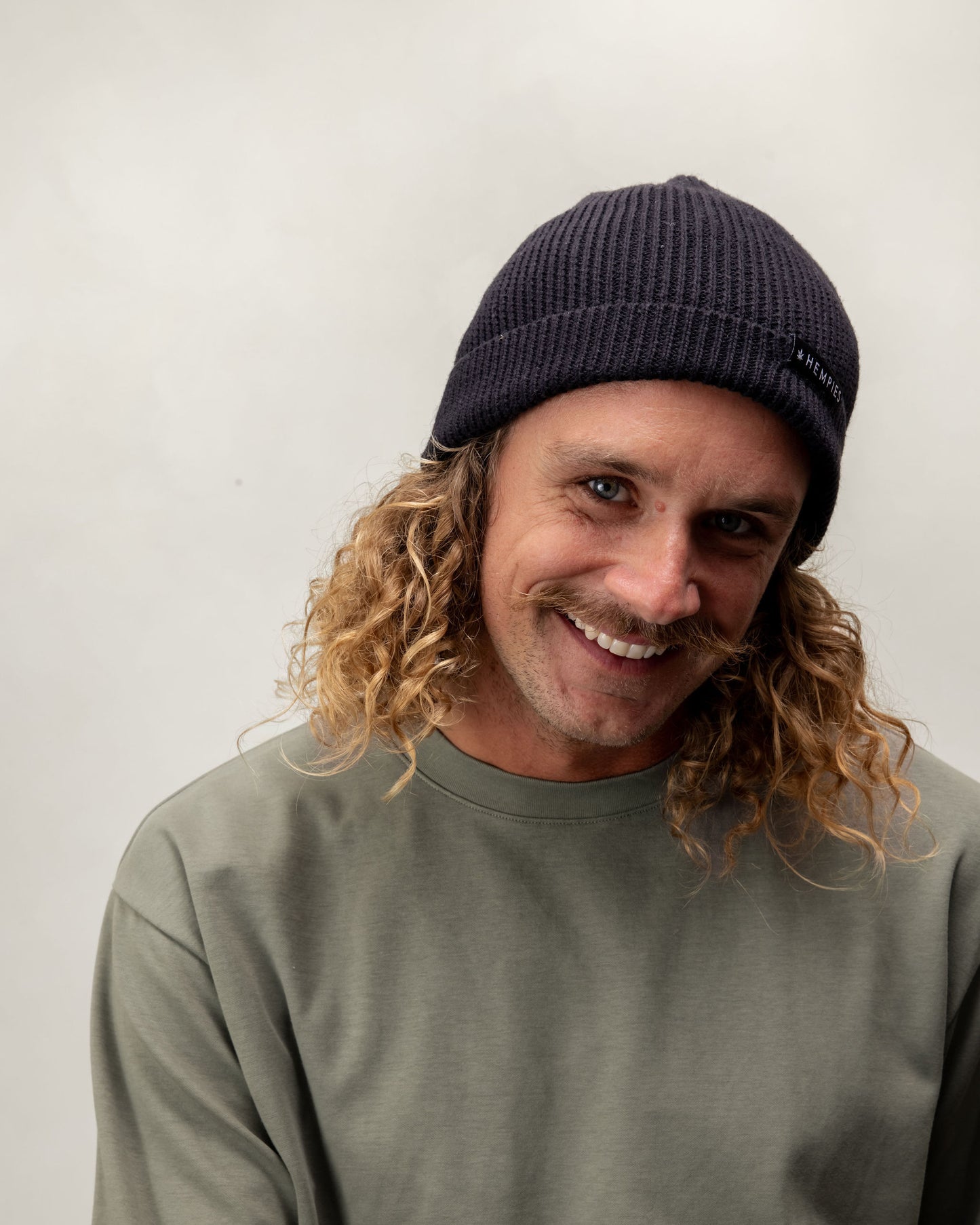 Hempies Black Hemp & Organic Cotton Beanie | Warm, Comfortable, Sustainable