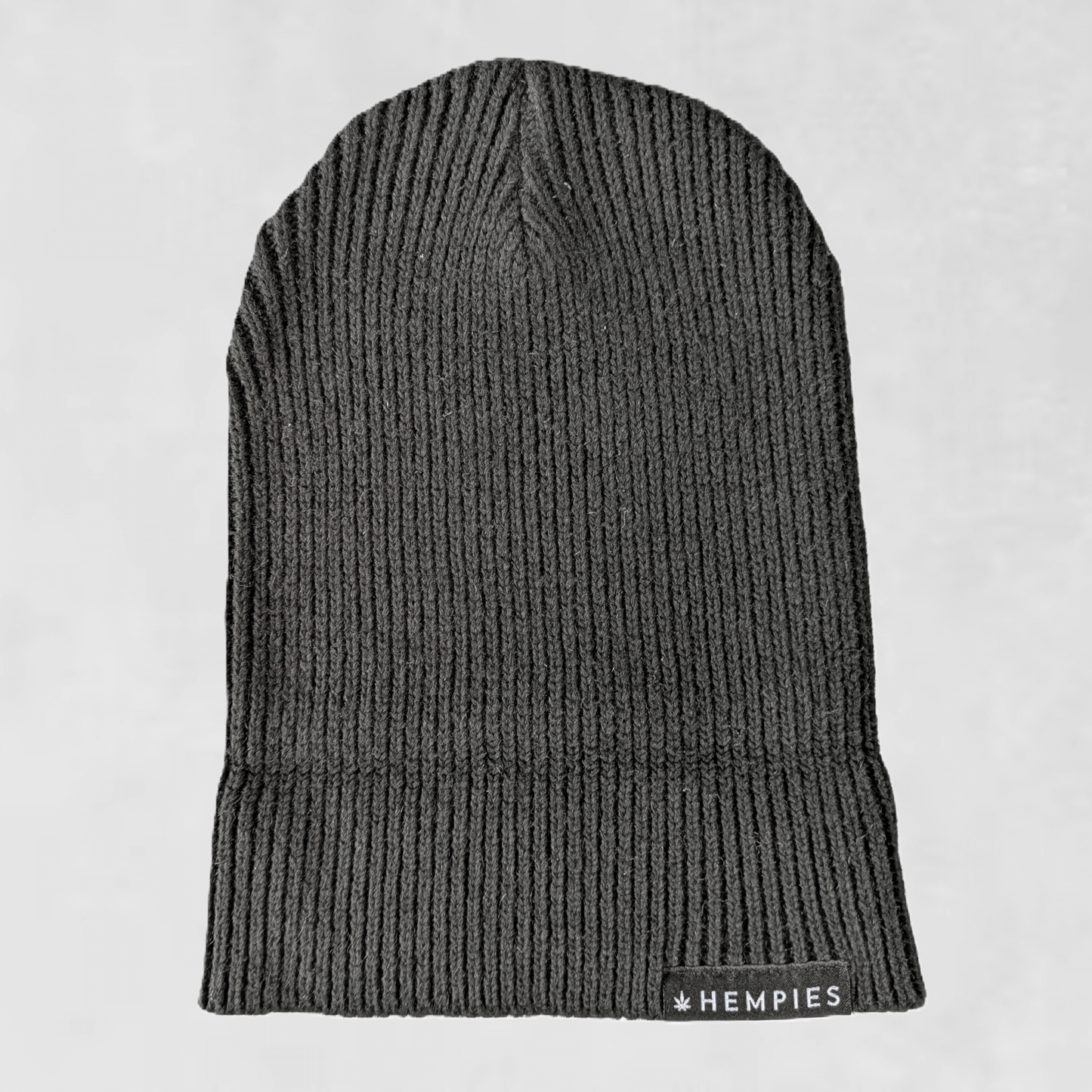 Hempies Black Hemp & Organic Cotton Beanie | Warm, Comfortable, Sustainable