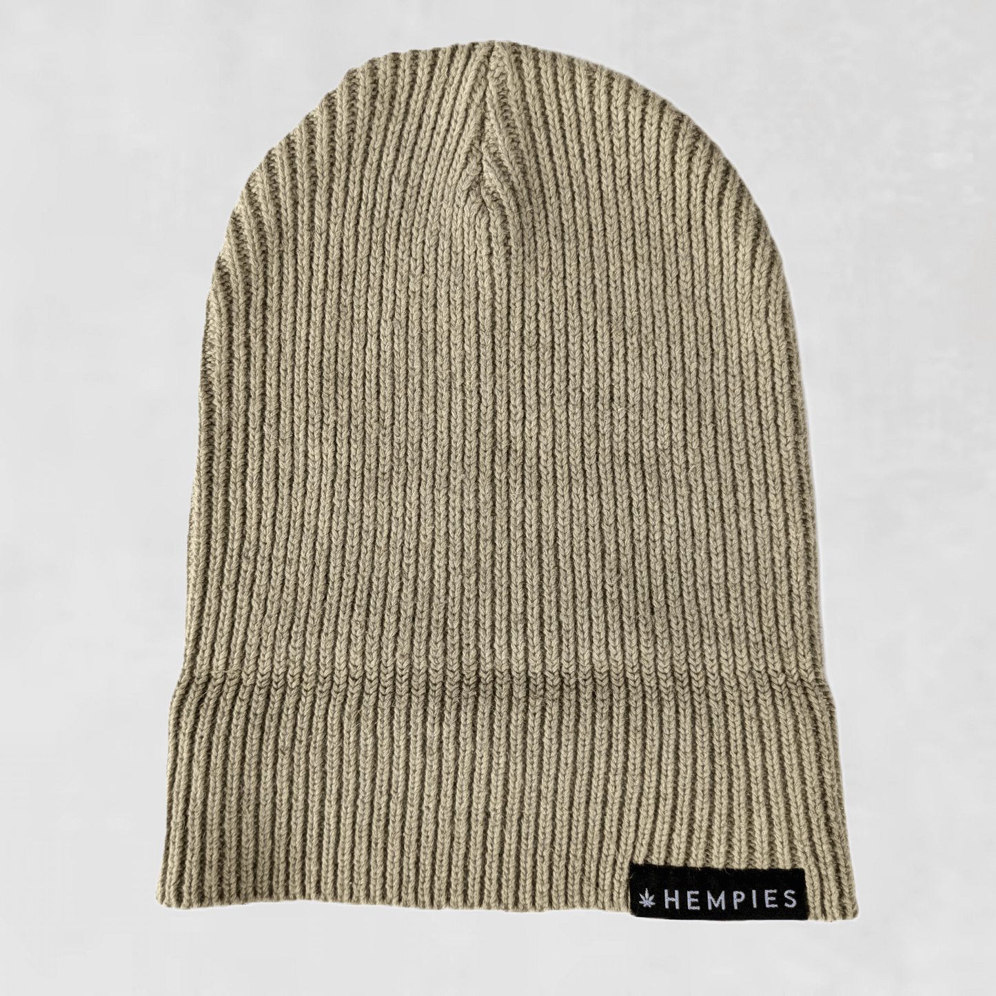 Hempies Beige Hemp & Organic Cotton Beanie | Warm, Comfortable, Sustainable