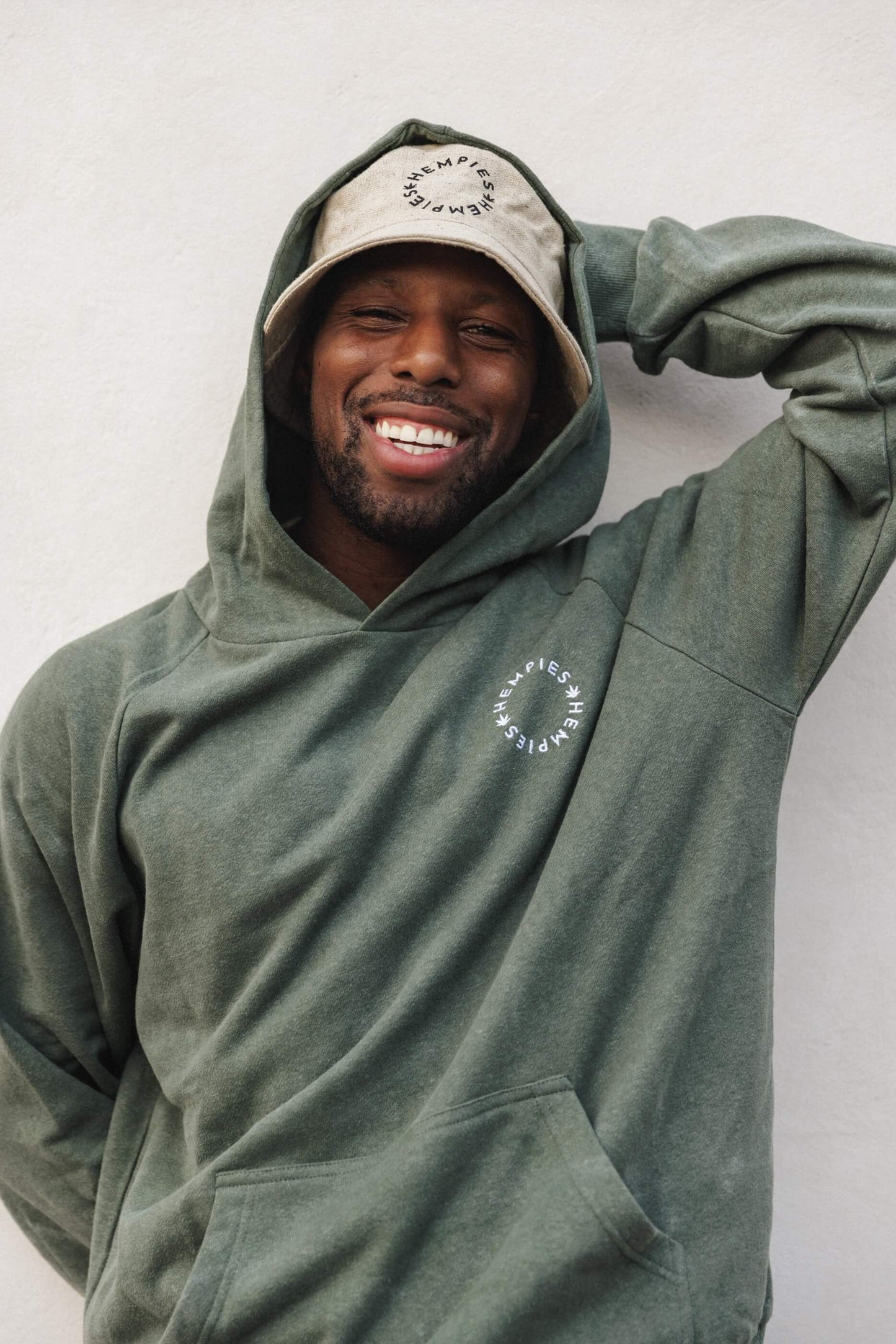 Olive Green Comfortable Sustainable Hemp and Organic Cotton Hoodie