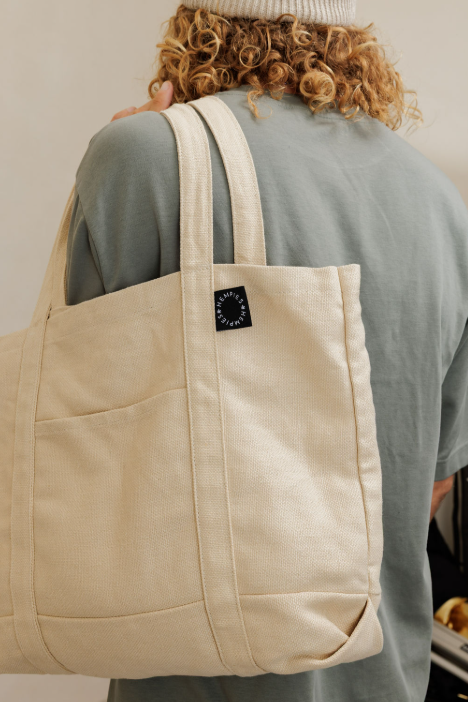 100% Hemp Tote Bag | Sustainable, Versatile, Durable