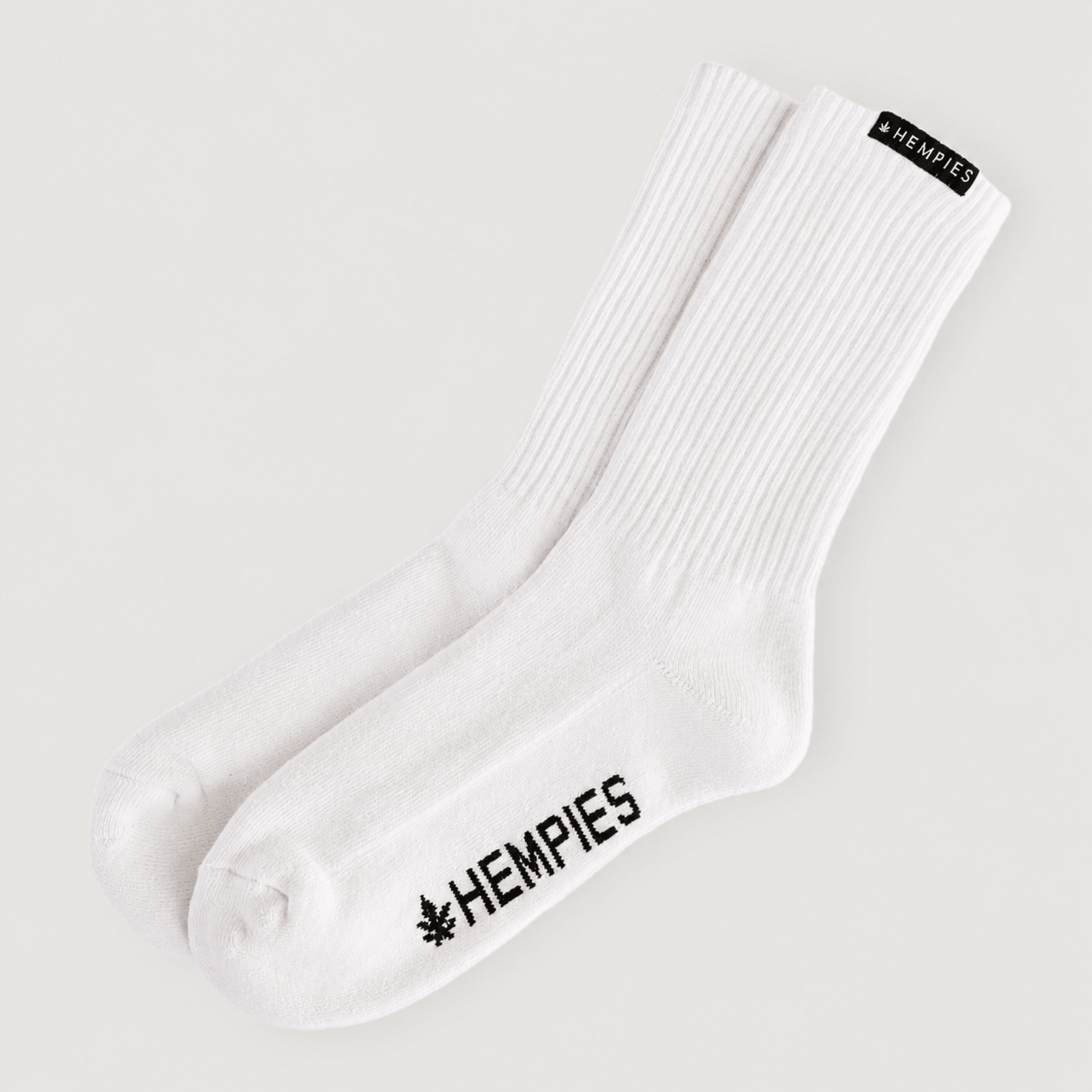 White Hemp Socks | Hemp & Organic Cotton Blend | 1 Pair